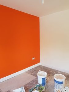 Inside Room Orange Painting